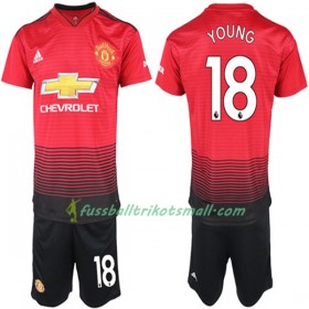 Fußballtrikots Manchester United Ashley Young 18 Kinder 2018-2019 Kurzarm Heimtrikotsatz kaufen